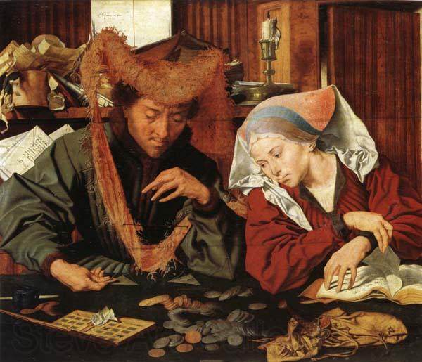 Marinus van Reymerswaele The Moneychanger and His Wife